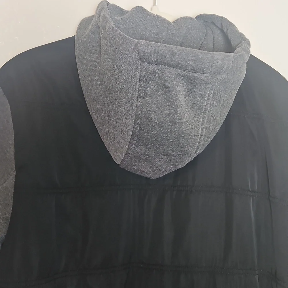 American Rag Black and Gray Bomber Jacket